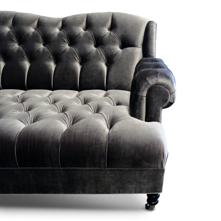 Smith Slate Velvet Sofa