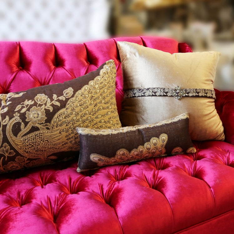 Peacock 5 PC. Pillow Set, Brown