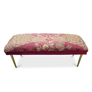 Peacock Fuchsia Bench 42"