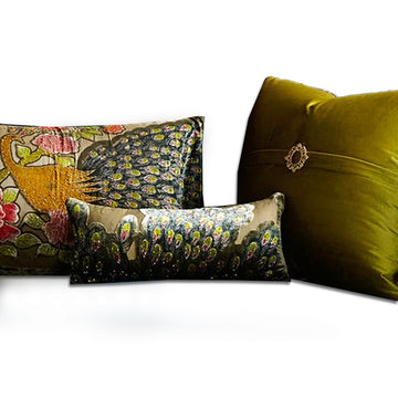 Santiago Peacock 5 PC. Pillow Set