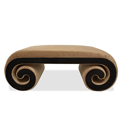 Haute House Home | Ottomans and Benches |  Scroll Ottoman
