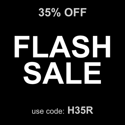 Flash Sale! 35% Off Retail, shipping not included. Use Code: H35R