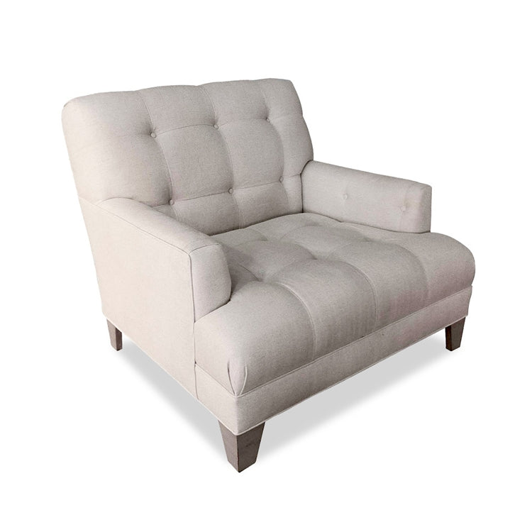 Portland Tufted Linen Chair