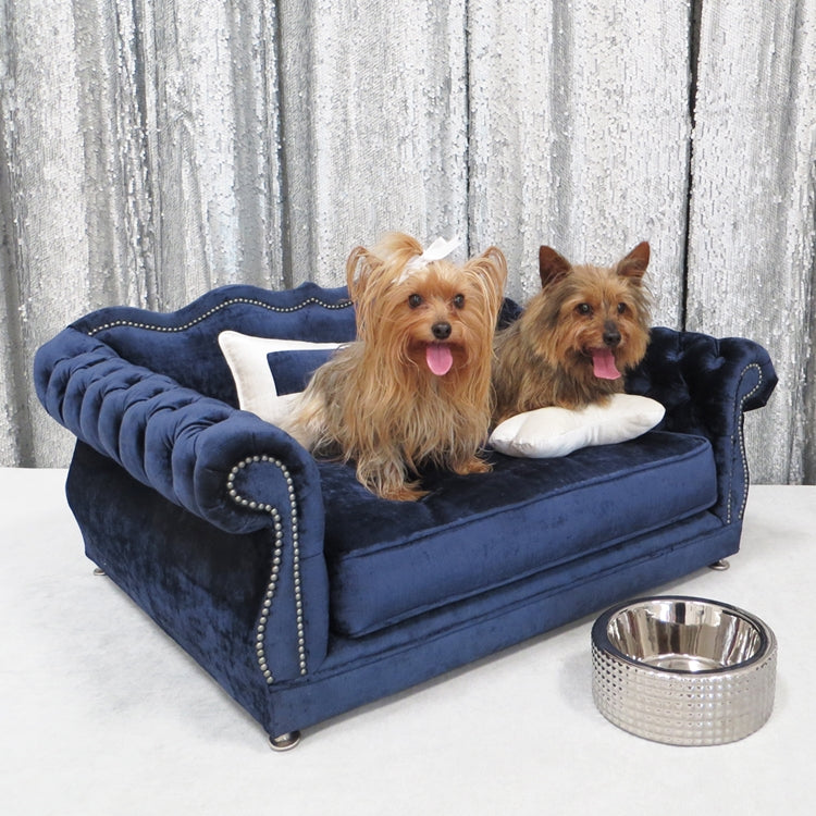 Gigi Navy Pet Bed