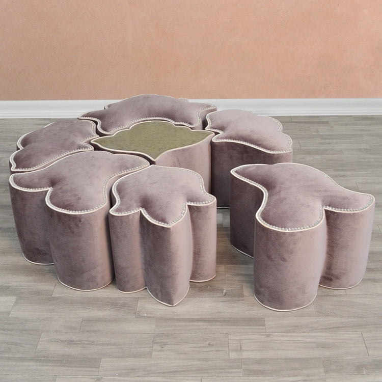 Damask Mirror Ottoman