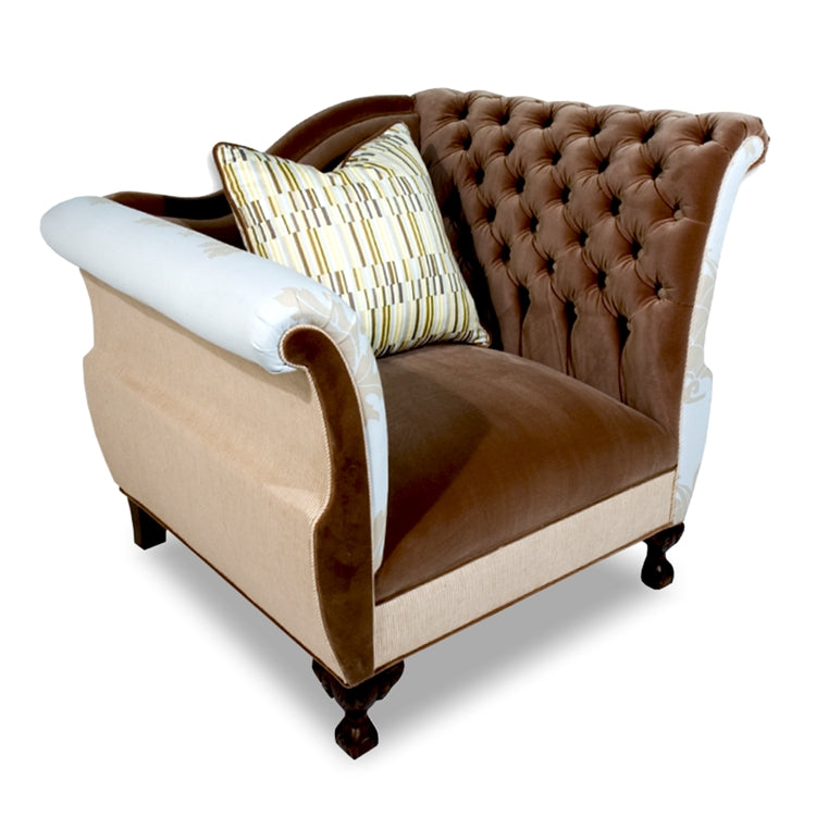 Shield Tufted Velvet Chair