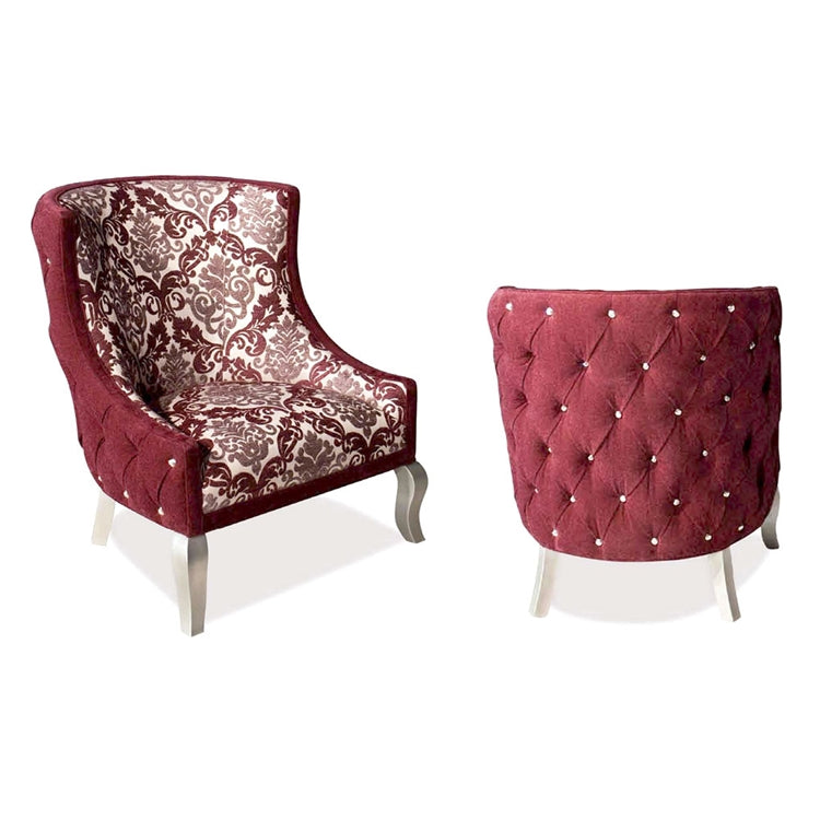 Edge Plum Velvet Chair