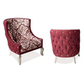 Edge Plum Velvet Chair