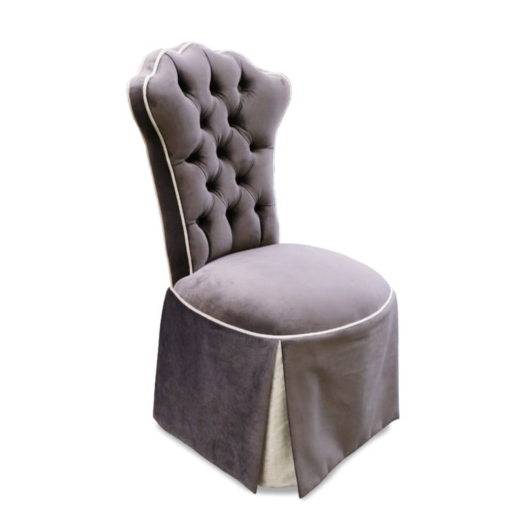 Allison Plum Vanity Chair