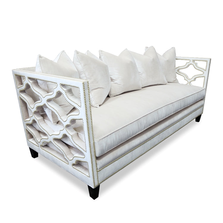 Berkeley White Cut-Out Sofa