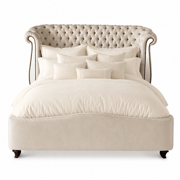 Bridgitte Ivory Mirror Bed