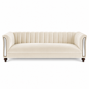 Bethany Mirror Sofa Bella Bone (2 length options)