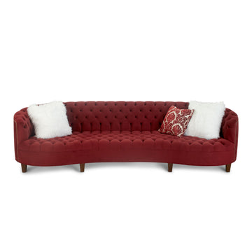 Vaughn Tufted Sofa, Berry
