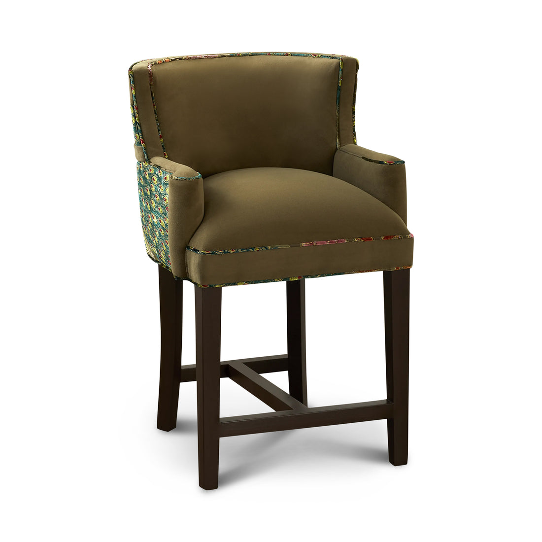 Tiffany Peacock Counter Stool, Refined