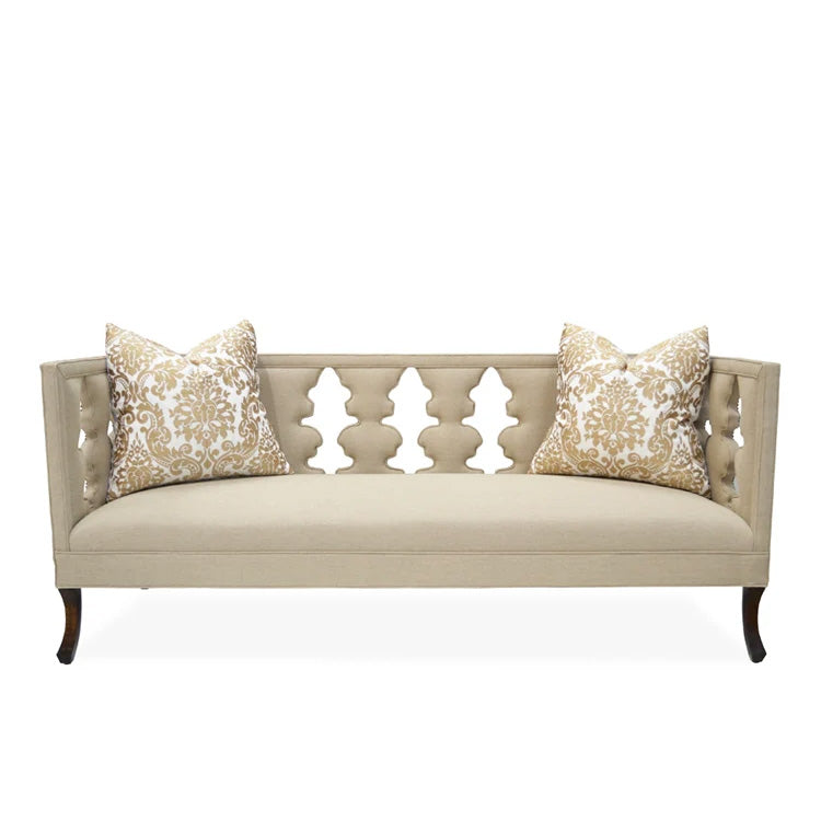 Balustrade Linen Settee