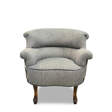 Coco Grey Tweed Club Chair