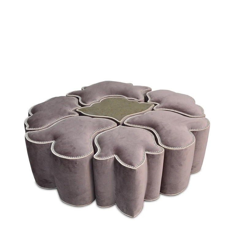 Damask Mirror Ottoman