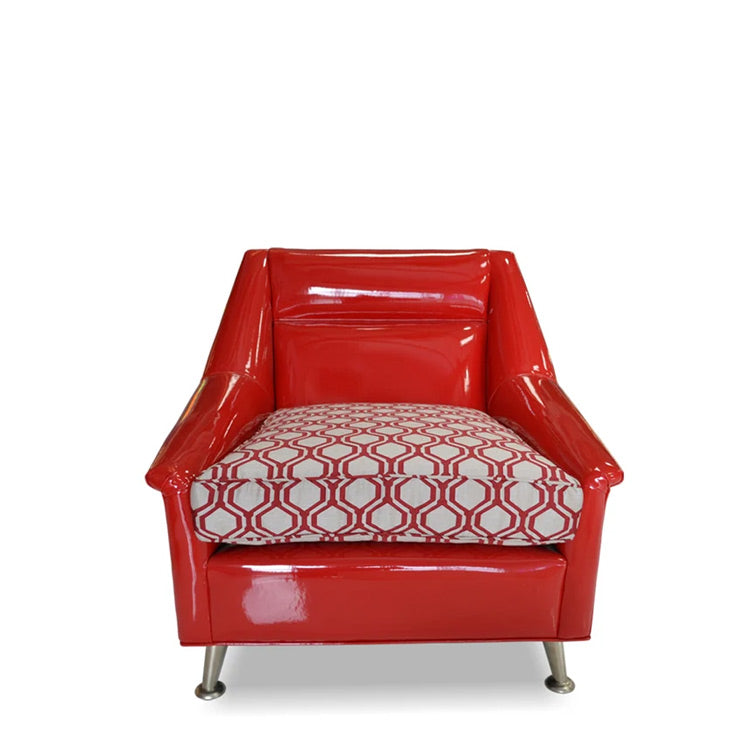 Elroy Red Vinyl Chair