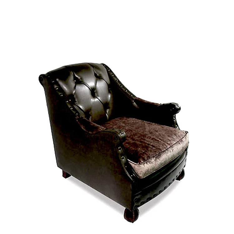 Estephan Sage Leather Chair