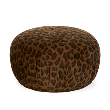 Leopard Pouf Ottoman