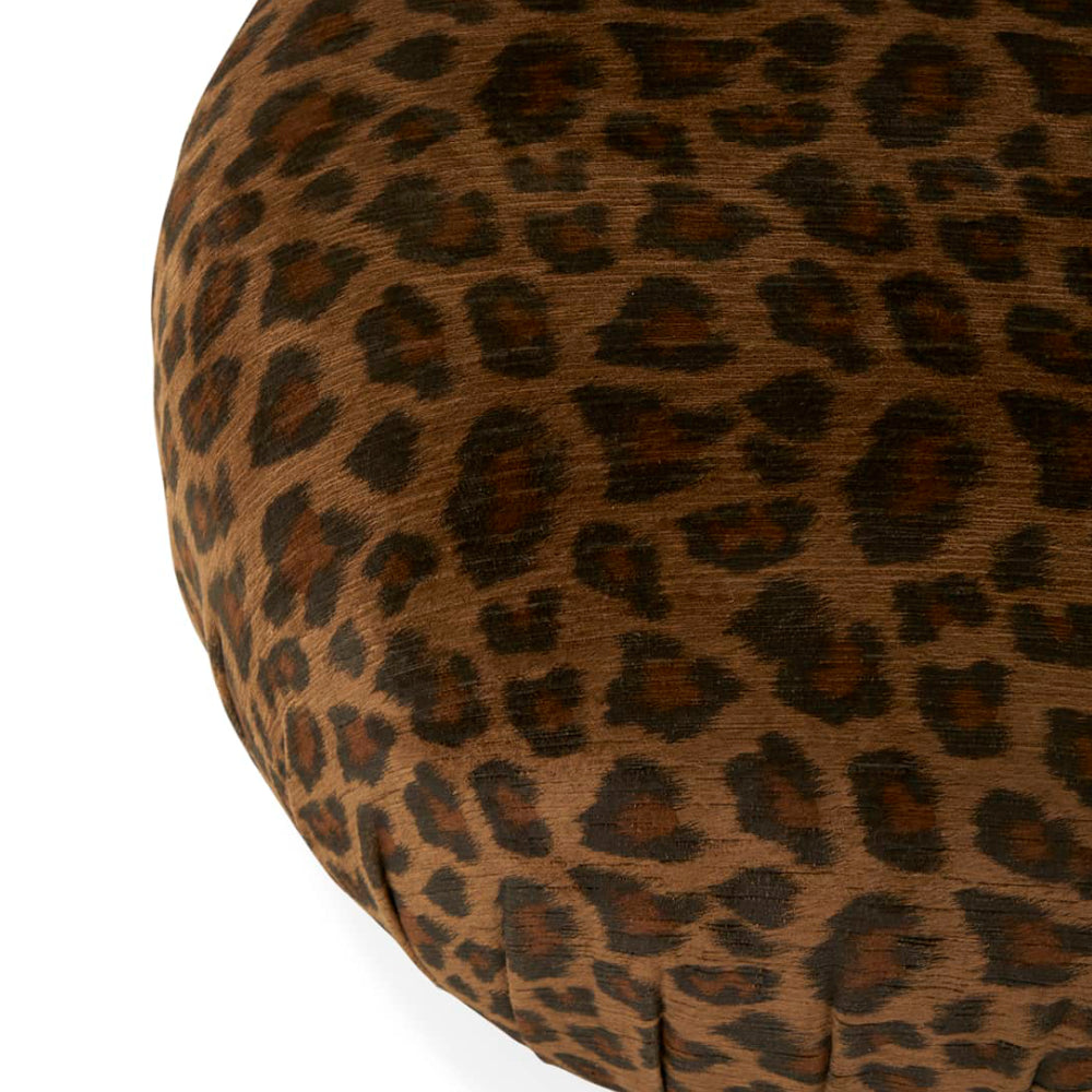 Leopard Pouf Ottoman