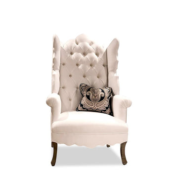 Isabella Linen Wing Chair