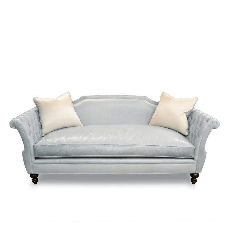 Shield Leather Tufted Sofa