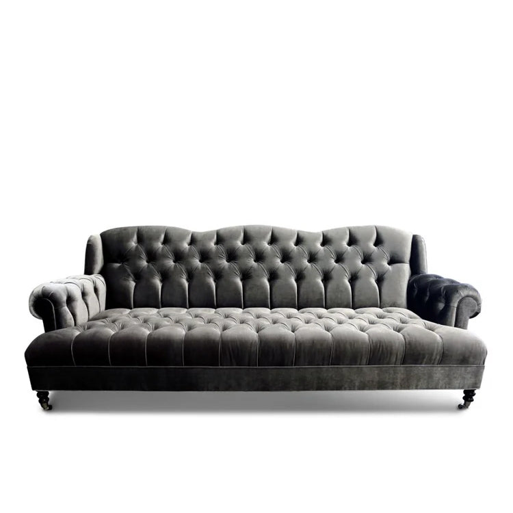 Smith Slate Velvet Sofa