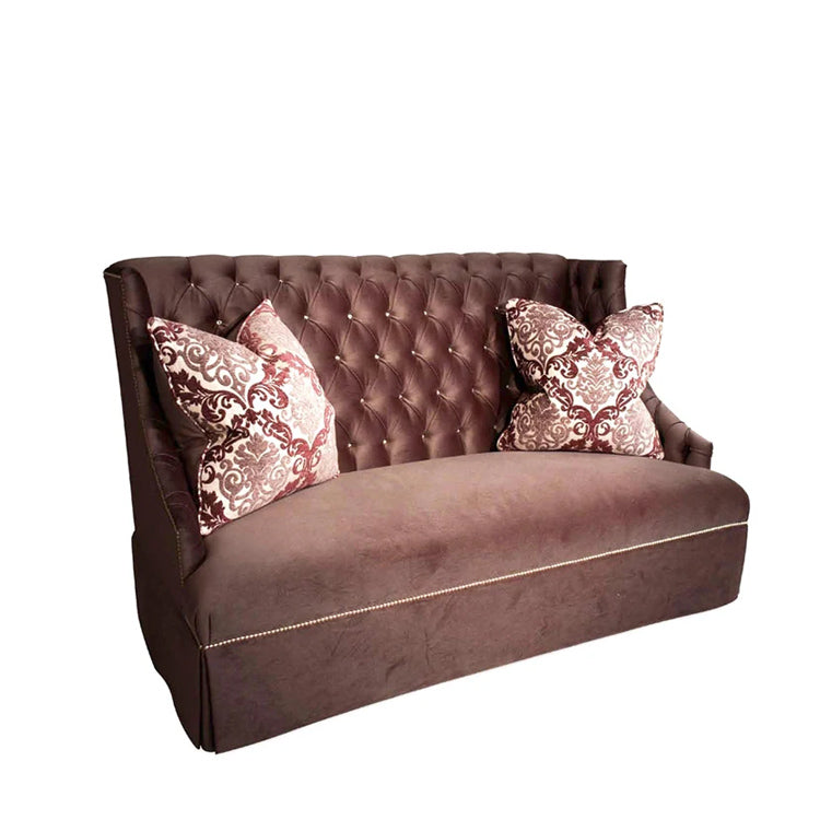 Sway Velvet High Back Sofa