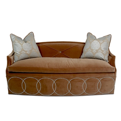Willoughby Velvet Tacked Detailed Sofa