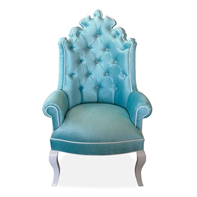 Isabella Turquoise Tufted Chair