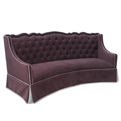 Julia Tufted Purple Velvet Sofa