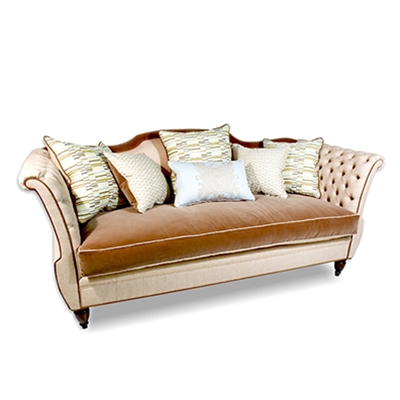 Shield Tufted Velvet Sofa