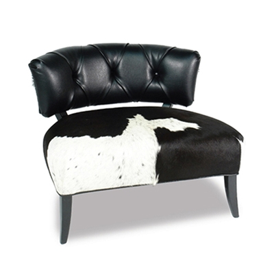 Empire Black Leather Chair