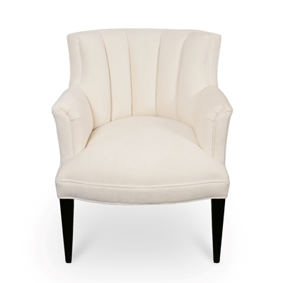 Sharise Ivory Velvet Chair