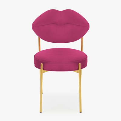Khloe Fuchsia Velvet Chair