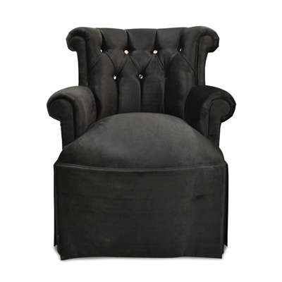 Dior Hollywood Glam Vanity Black Velvet Chair