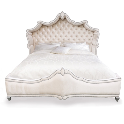 Antoinette Hooded Tufted Velvet Bed