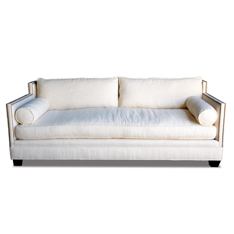 Gramercy Modern Ivory Chenille Sofa