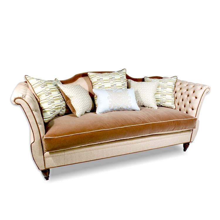 Shield Tufted Velvet Sofa