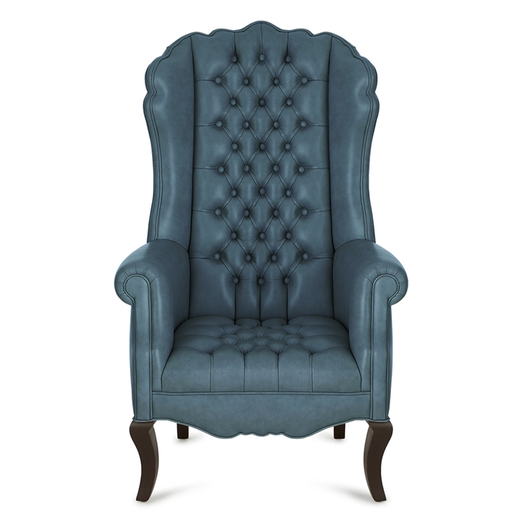 Ariel Dark Teal Leather Chair