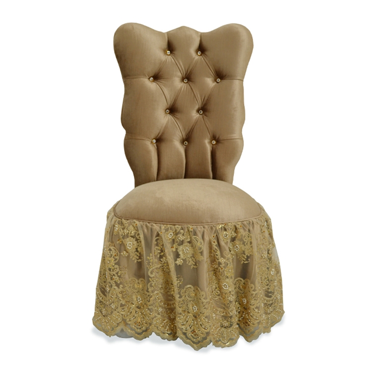 Farfalla Gold Vanity Chair