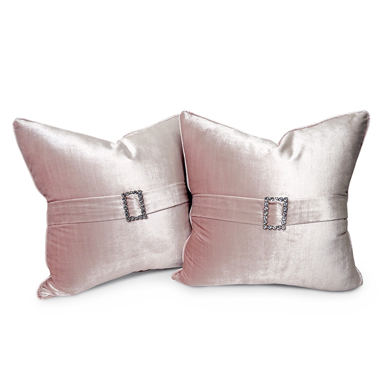 Buckle Up Shimmer Velvet Pillow Set