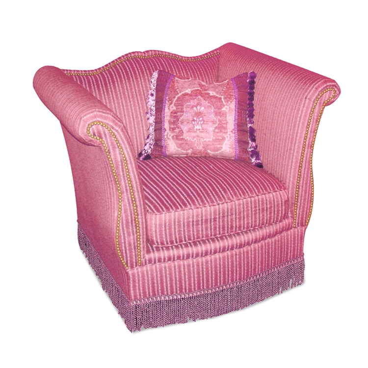 Gigi Red Hollywood Glam Chair