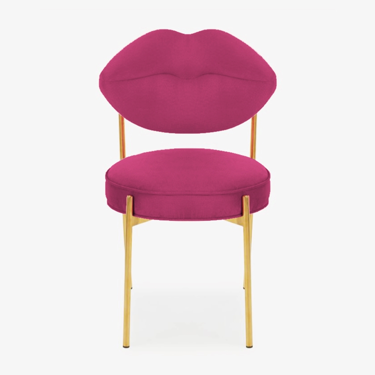 Khloe Fuchsia Velvet Chair