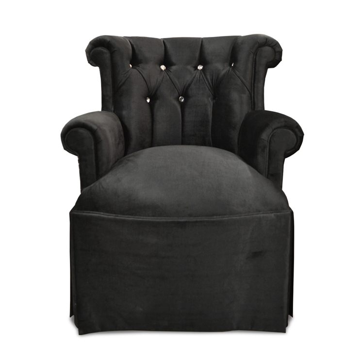Dior Hollywood Glam Vanity Black Velvet Chair
